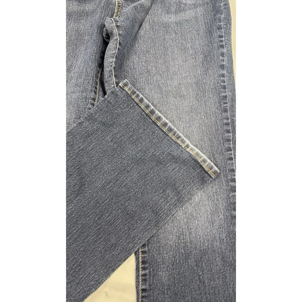 Signature Levi Strauss Bootcut Jeans Womens 32x34 Blue Wash Mid Rise Stretch